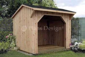 x8' Firewood Storage shed